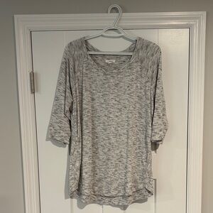 Maurices Heathered Gray Long Sleeve Top